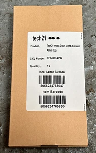 10 x vidrio de impacto Tech21 con antimicrobiano para iPhone 12 mini protección contra arañazos - Imagen 1 de 3