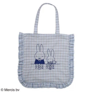POPPINS×Dick Bruna COLLECTION Miffy Ruffle Tote Bag Blue Japan New - Picture 1 of 8