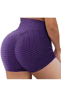 US Tik Tok High Waist Shorts Butt Lift Scrunch Yoga Running Shorts Women Shorts - Picture 1 of 8