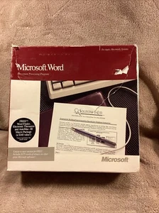 RAR Microsoft Word Software Version 3.02 für Apple Macintosh 1987 Vintage Neu in OVP - Bild 1 von 10