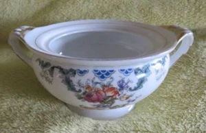 Vtg ROYAL BAYREUTH Franklin SUGAR BOWL China Bavaria Germany Dish Retro Classic - Picture 1 of 7