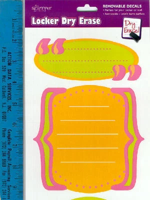 SCHOOL LOCKER DRY ERASE quote bubbles wall stickers 4 decals dorm decor FREE PEN - Image 1 of 2