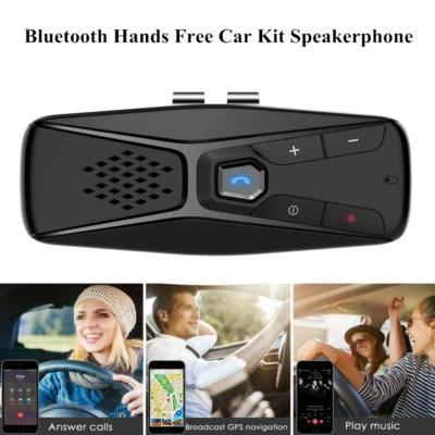 Bluetooth 5.0 Car Kit Speakerphone Hands Free Sun Visor Clip Loud Speaker Phone - image 1 of 4