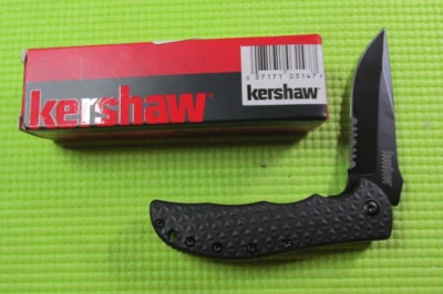 3.25" Serrated Pocket Knife | Kershaw Volt II 3650CKTST Black T-14 Foto 1 de 4