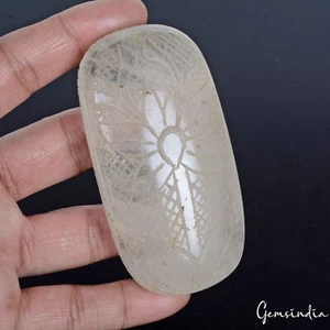 970 Ct Natural Oval Cut Carving Earth Mined White Quartz Museum Size Loose Gems - Picture 1 of 6