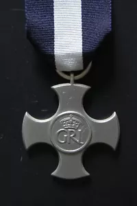 STERLING SILVER  GEORGE VI WWII  ROYAL NAVY GALANTRY CROSS, MEDAL. - Picture 1 of 2