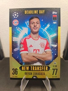 Bryan Zaragoza Topps UEFA Club Competition Deadline Day FC Bayern München - Bild 1 von 1