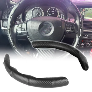 15'' Anti-Slip Car Steering Wheel Cover Black Carbon Fiber For 3 Series F30 F34 - Bild 1 von 13