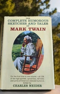 MARK TWAIN THE COMPLETE HUMOROUS SKETCHES AND TALES OF 1961 VTG HC W/ DJ - Picture 1 of 8
