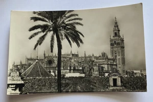 Vintage RPPC Postcard ~ View of the Cathedral Real Photo ~ Seville Spain - Picture 1 of 2