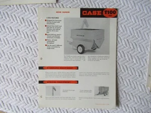 1958 Case T100 mixer blender specification sheet brochure - Picture 1 of 2