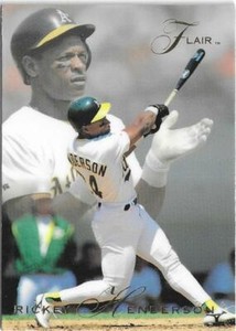 RICKEY HENDERSON 1993 Fleer Flair Baseball card #260 Oakland A's NR MT