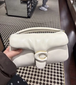New Coach Pillow Tabby Shoulder Bag 20 in Chalk - Picture 1 of 6