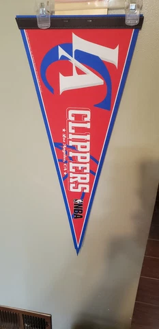LOS ANGELES CLIPPERS NBA BASKETBALL VINTAGE RETRO PENNANT 5/17/22 Cover