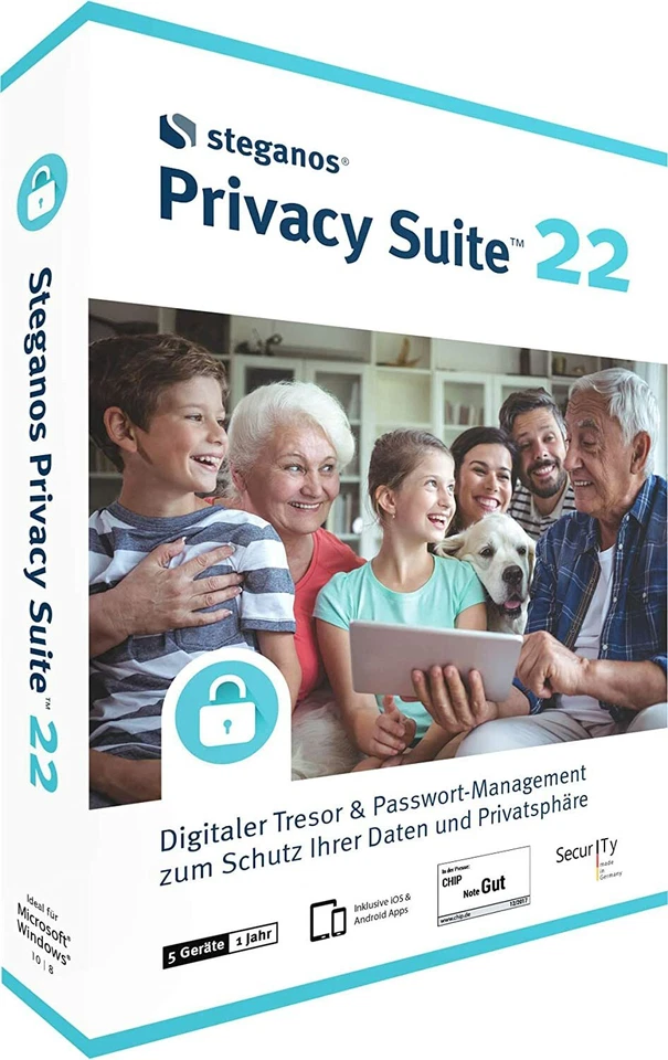 Steganos Privacy Suite 22 ( Code in a Box ) EAN 4023126122582 - Bild 1 von 1