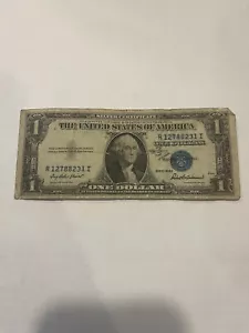 Series 1935 F One Dollar Bill Blue Seal Silver Certificate Note US Federal $1 - Picture 1 of 6