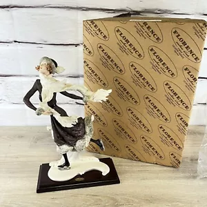 Giuseppe Armani Skating Girl Winter 15" Figurine Florence Italy - Picture 1 of 11