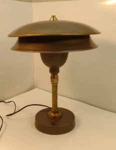 Vintage Double Layer UFO/ Mushroom Lamp 17" tall - Picture 1 of 6
