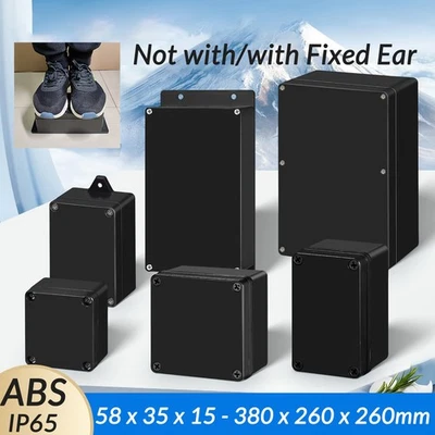 IP65 WATERPROOF JUNCTION BOX ENCLOSURE ADAPTABLE PVC PLASTIC GREY CCTV ELECTRIC - Image 1 of 4