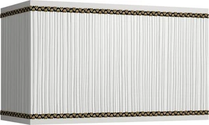 Faux Pleated Giclee Print Rectangular Lamp Shade 8/17x8/17x10 (Spider) - Picture 1 of 5