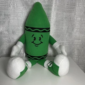 14in Vintage Crayola Green Crayon Binney & Smith Plush Character - Picture 1 of 6