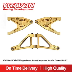 VITAVON Udr CNC Alu7075 Front Lower/Upper Suspension Arms For Traxxas UDR 1/7 - Picture 1 of 17