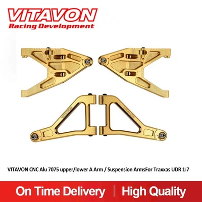 VITAVON Udr CNC Alu7075 Front Lower/Upper Suspension Arms For Traxxas UDR 1/7 - Image 1 of 4