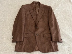 Ravazzolo Wool Cashmere Brown Blazer Jacket Sport Coat Mens 38 - Picture 1 of 10