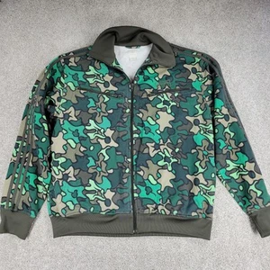 Chaqueta De Colección Adidas Safety TT 2XL Verde Camuflaje Tack Trifolio Cremallera Completa Pista - Imagen 1 de 19