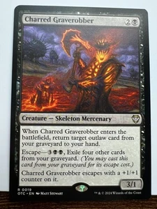 Charred Graverobber Commander: Outlaws of Thunder Junction Regular OTC - Picture 1 of 1