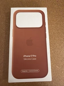 GENUINA Apple Silicona con Funda Magsafe para iPhone 17 PRO 6.3” Terracota ABIERTA - Imagen 1 de 4