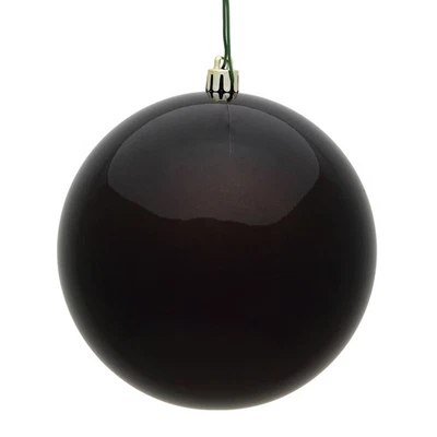Vickerman 6" Chocolate Candy Ball UV 4/Bag - N591575DCV - Image 1 of 4