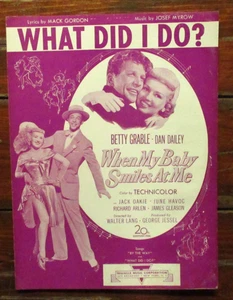 1947 "WHAT DID I DO" VINTAGE NOTEN FRÜHES PAPIER - Bild 1 von 5