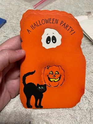 Винтажный Open Hallmark BOO!  Открытый пакет приглашений на Хэллоуин Ambassador - Изображение 1 из 4
