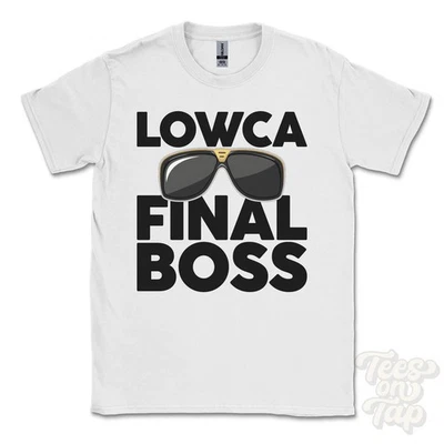 CAMISETA LOWCA FINAL BOSS Divertida Regalo Navidad Cumberland Inglaterra Ibiza Parodia - Imagen 1 de 2