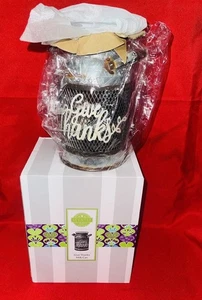 Give Thanks Milchkännchen aus verzinktem Stahl Vintage Marke Scentsy NEU - Bild 1 von 1