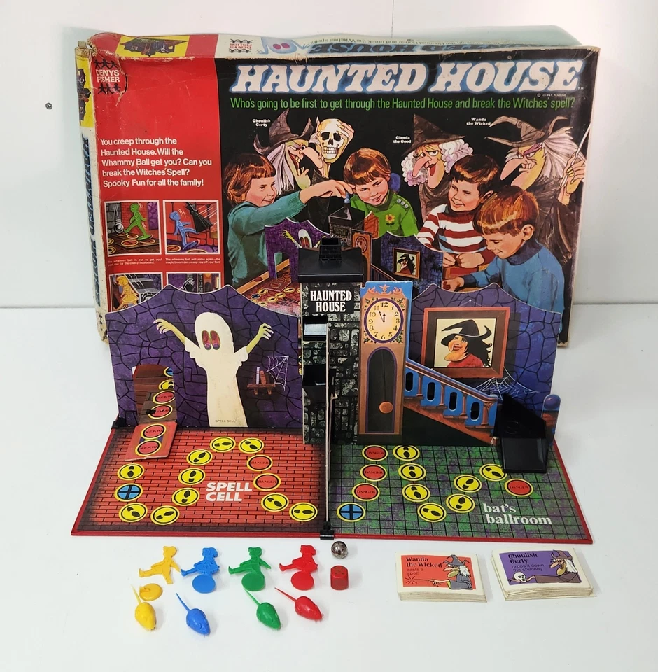 Vintage Haunted House Board Game Denys Fisher 1971 - Complete But Please Read - Image 1 of 4