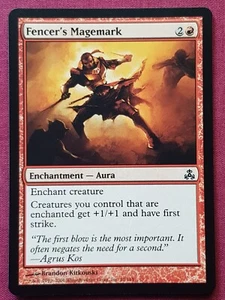 Magic The Gathering GUILDPACT FENCER'S MAGEMARK red card MTG - Picture 1 of 2