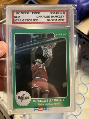 1985 Star Gatorade Charles Barkley CSA 10 BLAZER RC SICK 🔥🔥🔥🔥 - Image 1 of 4