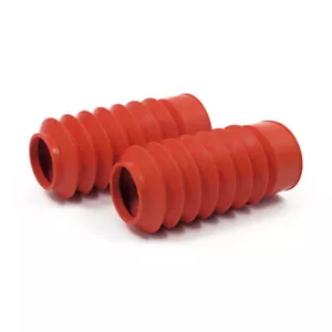 Gabel Faltenbälge, Fork Boots, rot, für Harley Davidson mit 49mm Gabel - Bild 1 von 1