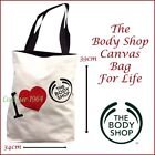 Bodyshop Canvas Bag for Life 'I Love Bodyshop' Tote Bag NEW
