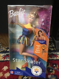 NEW - BARBIE STAR SKATER WINTER OLYMPIC GAMES SALT LAKE CITY 2002, Michelle Kwan - Picture 1 of 5