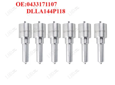6 boquillas inyectoras de combustible DLLA144P118 0433171107 0432191809 para Volvo Penta~ Foto 1 de 4