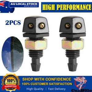 2Pcs Car Front Windscreen Washer Wiper Nozzle Spray Jet For Universal Vehicle AU - Picture 1 of 10