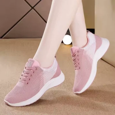 Zapatillas deportivas transpirables informales para correr para mujer Foto 1 de 4