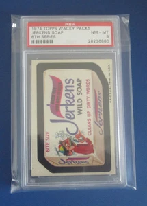 73 WACKY PACKAGES SERIES 6 TAN BACK JERKENS WILD SOAP GRADED PSA 8 NM/MT - Picture 1 of 1
