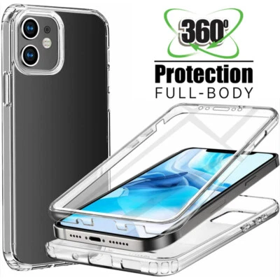 Case For iPhone 16 14 13 12 15 Pro Max 11 X 8 360 Shockproof Silicone Full Cover - Image 1 of 4