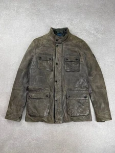 Redskins Distressed Motorcycle Biker Leather Jacket Men’s - Picture 1 of 13