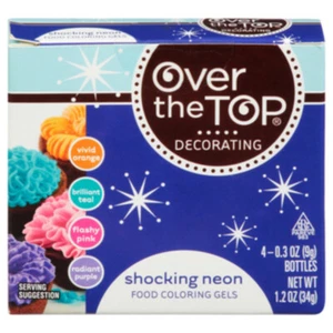 Over The Top Shocking Neon Food Coloring Gels new nio - Picture 1 of 1