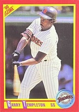 1990 Score #336 Garry Templeton San Diego Padres Baseball Card